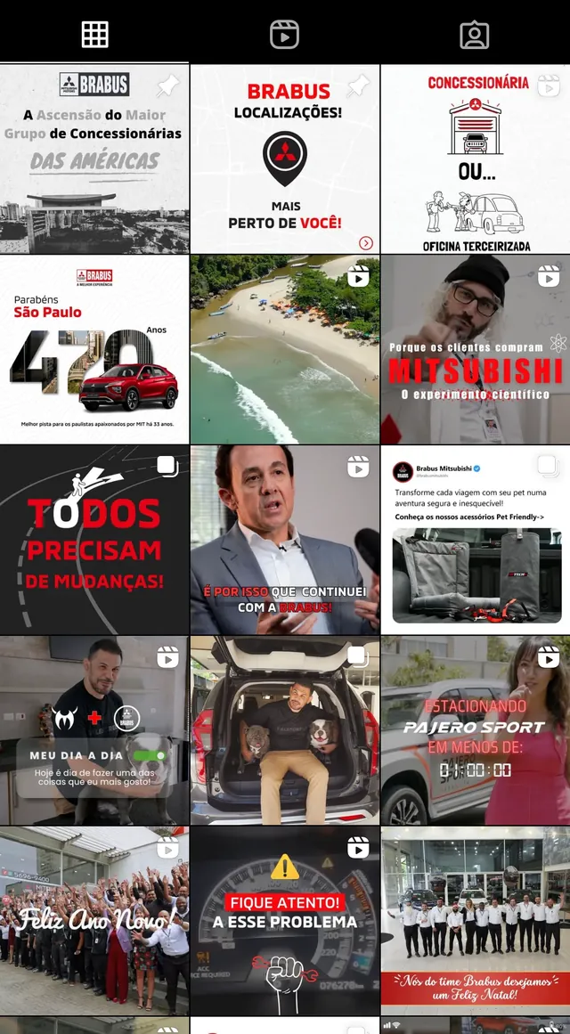 Feed do Instagram da Brabus Mitsubishi